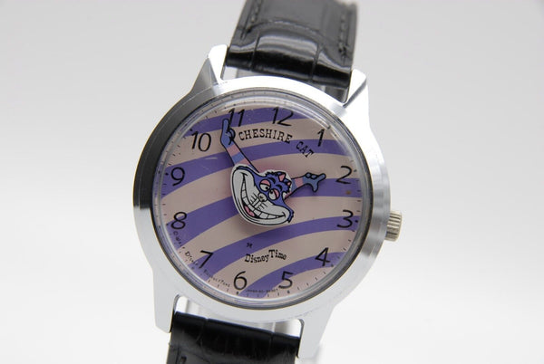 【 EXC+5 】 Seiko Disney Time 5000-8000 CHESIRE CAT Hand Winding Watch from JAPAN